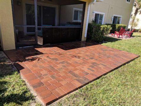 red pavers bunnings