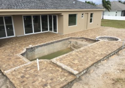 New Construction Pool Deck